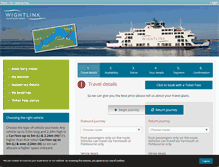 Tablet Screenshot of book.wightlink.co.uk